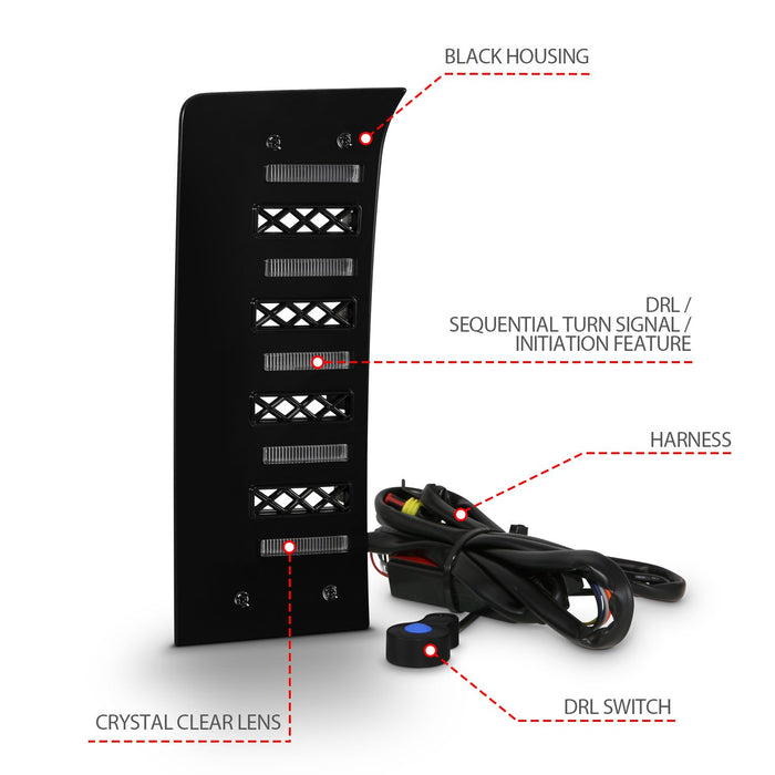 Anzo Full LED DRL Vent Lights For Tundra (2022-Current)