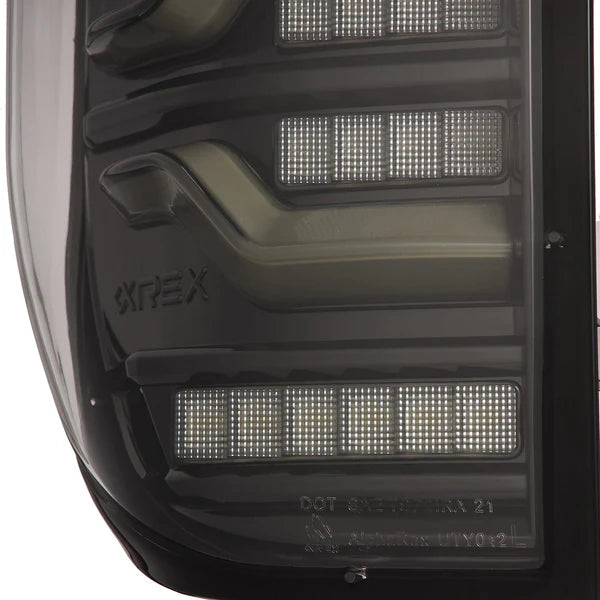 AlphaRex LUXX-Series Black LED Tail Lights For Tundra (2014-2021)