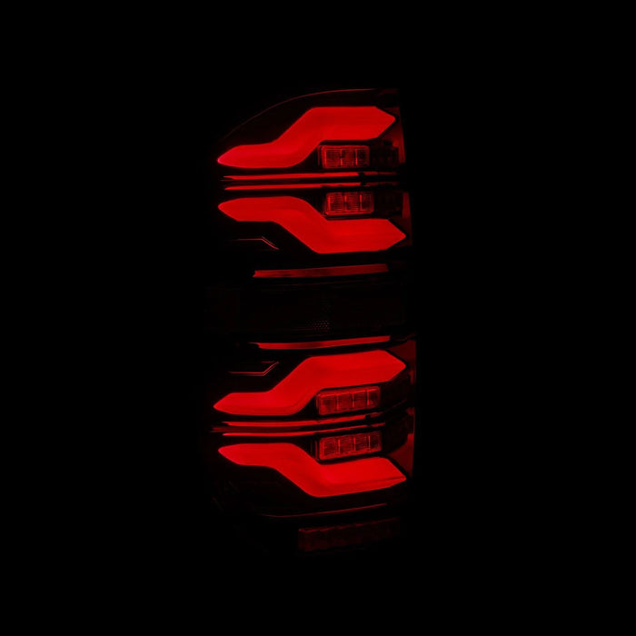 AlphaRex LUXX-Series Black-Red LED Tail Lights For Tundra (2014-2021)