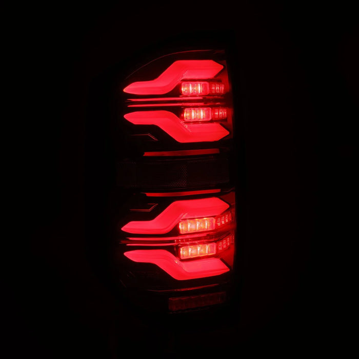 AlphaRex LUXX-Series Black-Red LED Tail Lights For Tundra (2014-2021)