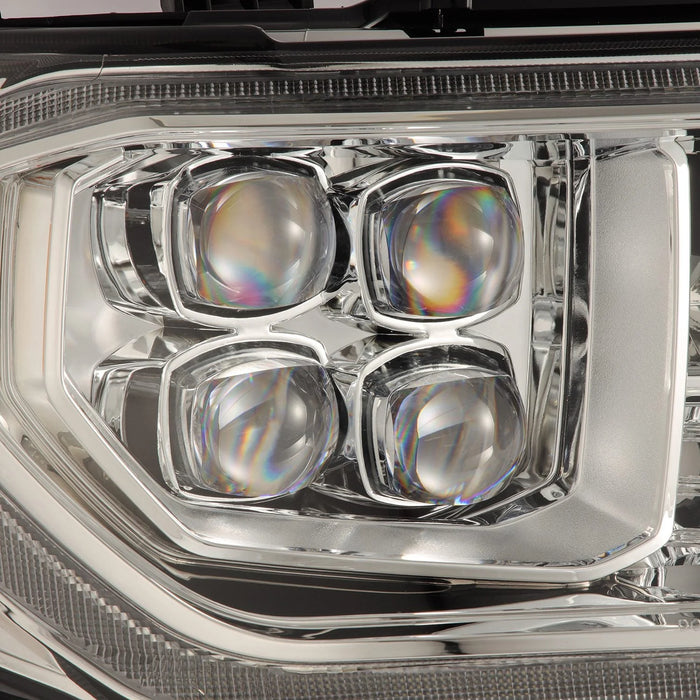 Alpharex MK II NOVA Series Chrome LED Projector Headlights (2007-2013)