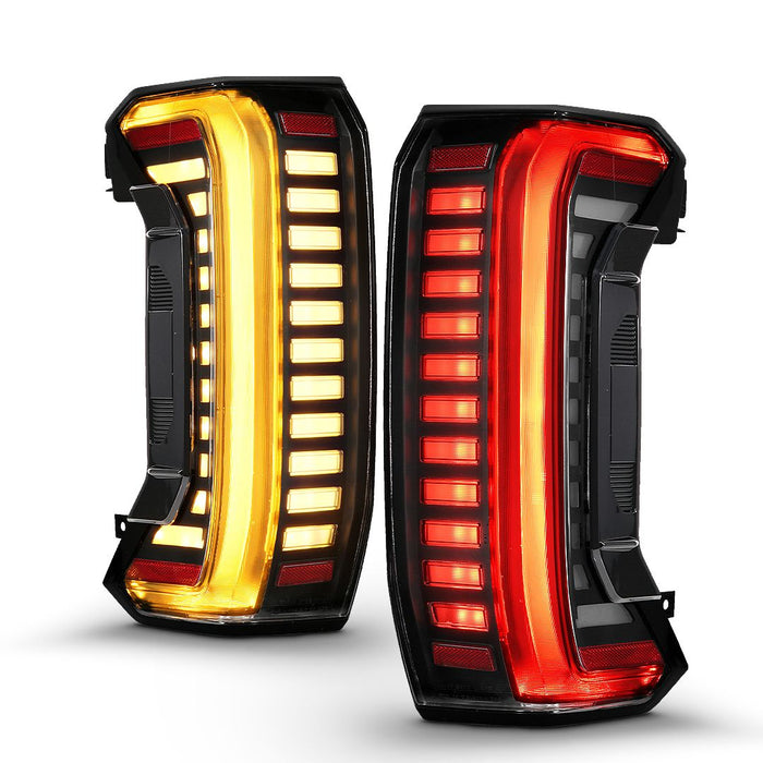 Anzo Full LED Tail Lights Black Lens For Tundra (2022-Current)