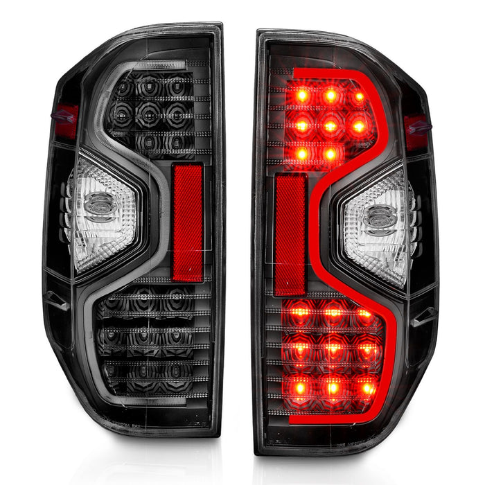 Anzo LED Tail Lights Black Clear Lens For Tundra (2014-2021)