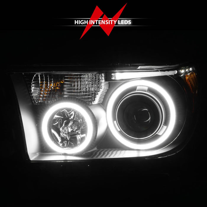 Anzo Projector RX Halo Headlights Black For Tundra (2007-2013)