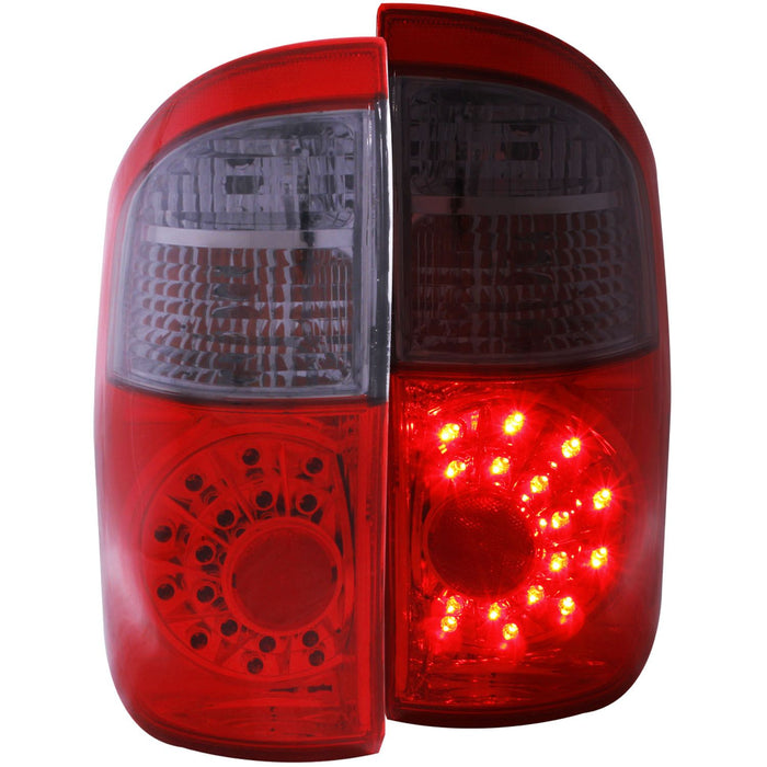 Anzo Tail Lights Smoked Chrome Red For Tundra (2000-2006)