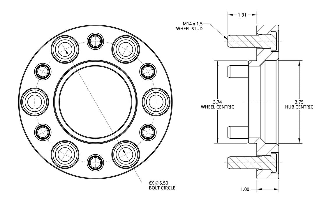 Spidertrax 1" Wheel Spacers For Tundra (2022-Current)