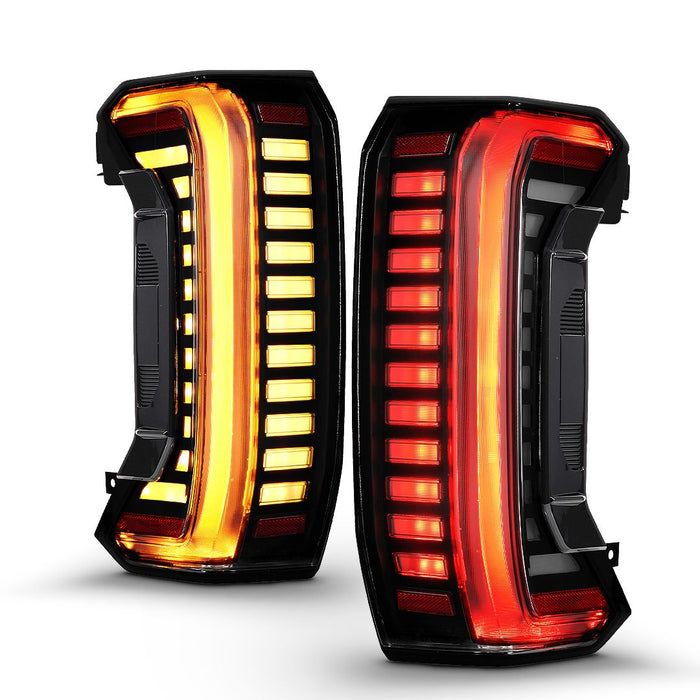 Anzo Full LED Tail Lights Black Smoke Lens For Tundra (2022-Current)