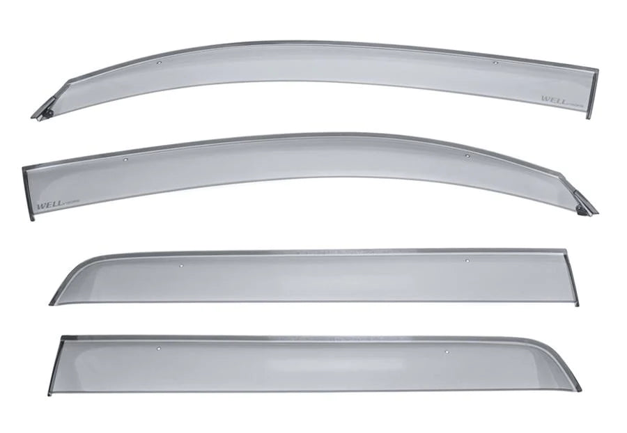 Well Visors Premium Series Window Deflectors Crew Max For Tundra (2007-2021)