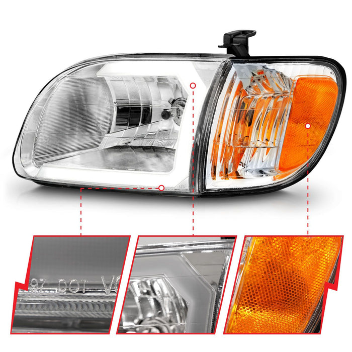 Anzo Crystal Plank Headlights For Tundra (2000-2004)