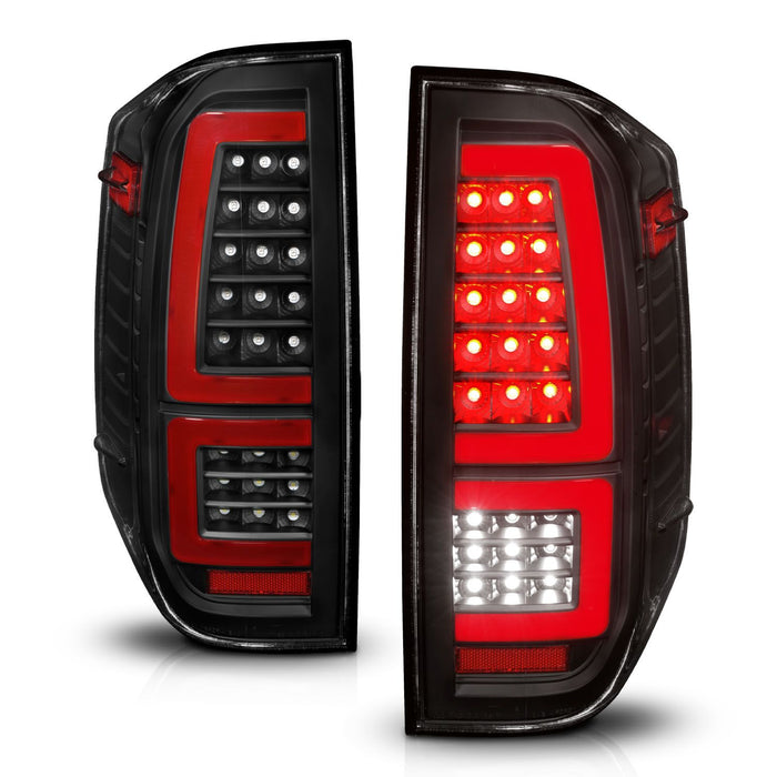 Anzo Full LED Tail Lights Black Lens For Tundra (2014-2021)